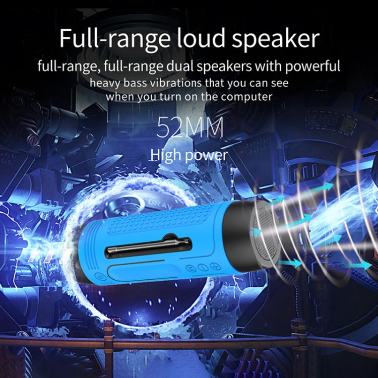 ZEALOT A2 Multifunctional Bass Wireless Bluetooth Speaker, Built-in Microphone, Support Bluetooth Call & AUX & TF Card & LED Lights (Grey) - free shipping - PMC Jewellery - Order now!