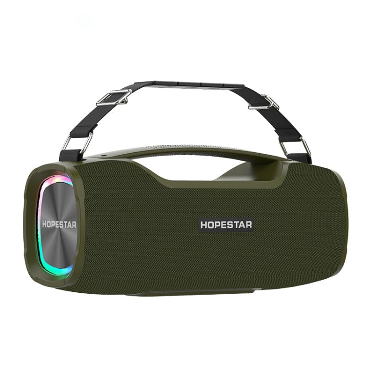 HOPESTAR A6X TWS Portable Outdoor Bluetooth Speaker with Colorful Music Lights, Support Power Bank & Hands-free Call & U Disk & TF Card & 3.5mm AUX(Green) - free shipping - PMC Jewellery - Order now!