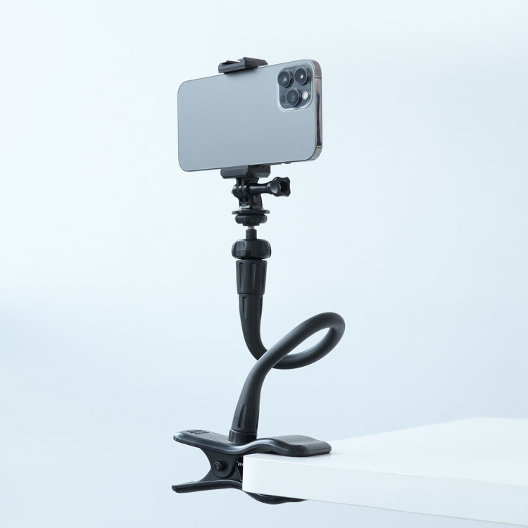 Flexible Arm Desktop Rod Action Camera Phone Holder Stand(Black) - Holder by PMC TechLife | Online Shopping South Africa | PMC TechLife | Buy Now Pay Later Mobicred