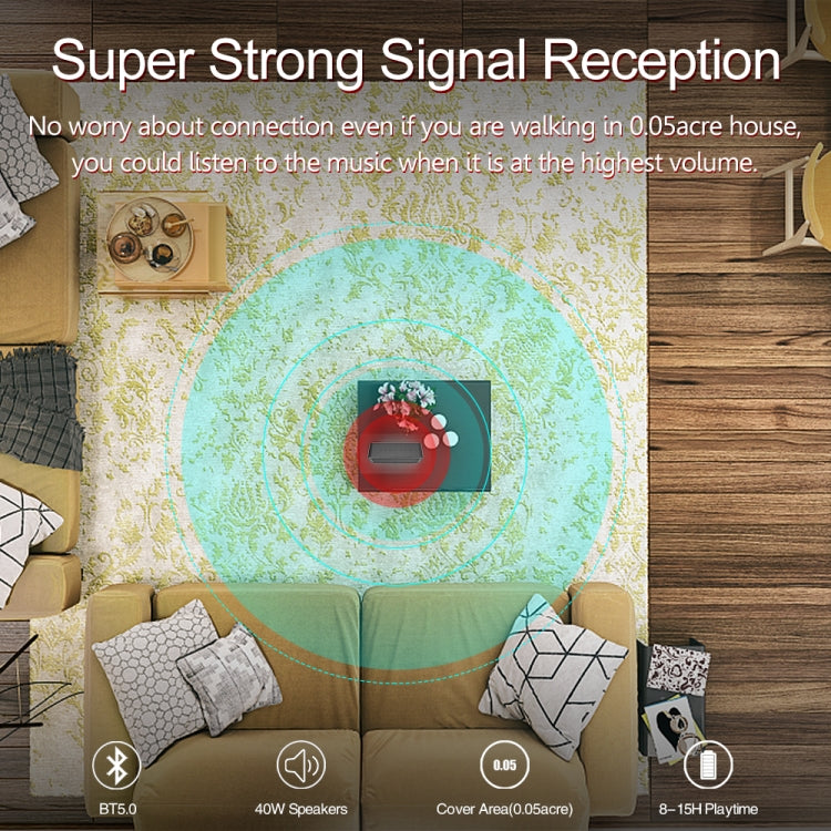 XDOBO Wake 1983 IPX7 Waterproof Portable Outdoor Wireless Bluetooth Speaker (Black) - free shipping - PMC Jewellery - Order now!