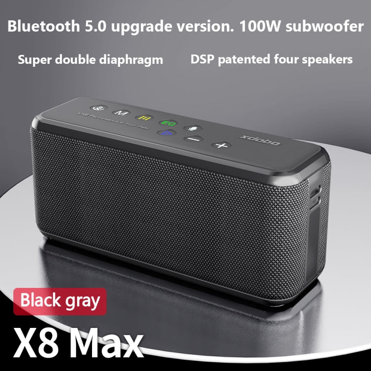 XDOBO X8 Max 100W Wireless Bluetooth Speaker Outdoor Subwoofer Support TWS & TF Card & U Disk - free shipping - PMC Jewellery - Order now!