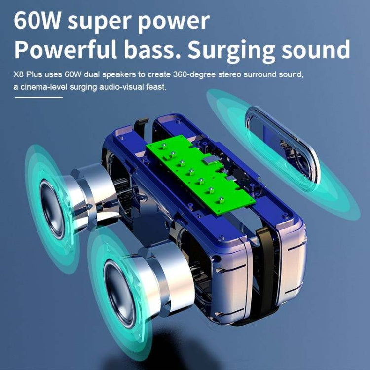 XDOBO X8 60W Wireless Bluetooth Speaker Outdoor Subwoofer Support TWS & TF Card (Red) - free shipping - PMC Jewellery - Order now!