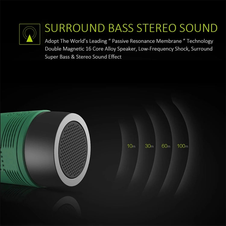 ZEALOT S1 Bluetooth 4.0 Wireless Wired Stereo Speaker Subwoofer Audio Receiver with 4000mAh Battery, Support 32GB Card, For iPhone, Galaxy, Sony, Lenovo, HTC, Huawei, Google, LG, Xiaomi, other Smartphones(Green) - free shipping - PMC Jewellery - Order now!