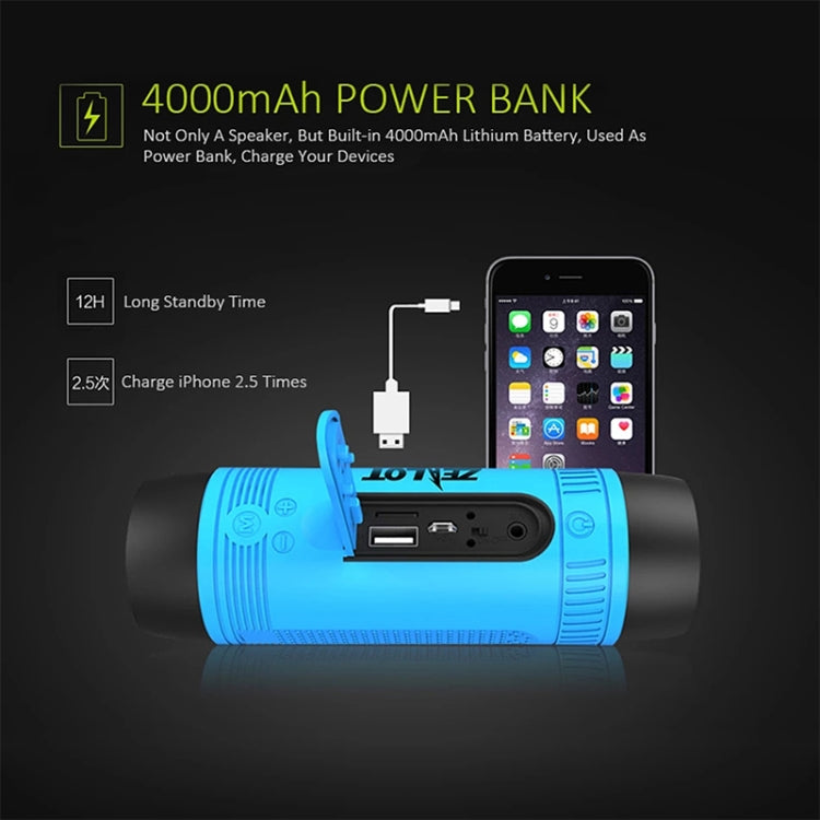 ZEALOT S1 Bluetooth 4.0 Wireless Wired Stereo Speaker Subwoofer Audio Receiver with 4000mAh Battery, Support 32GB Card, For iPhone, Galaxy, Sony, Lenovo, HTC, Huawei, Google, LG, Xiaomi, other Smartphones(Green) - free shipping - PMC Jewellery - Order now!