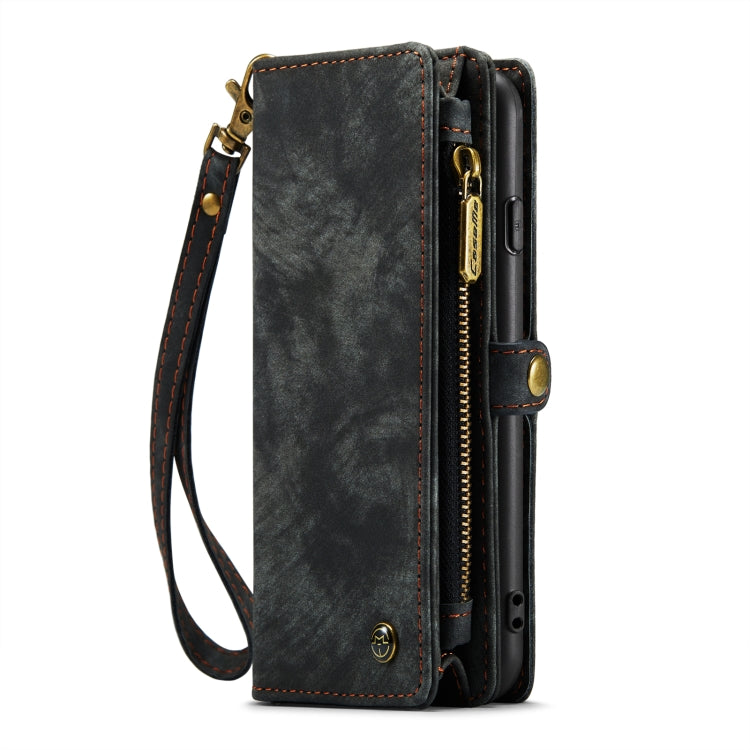 CaseMe for  iPhone 8 & 7  Multifunctional Leather Billfold with Detachable Magnetic PC Back Protective Case & Holder & 10 Card Slots & 3 Cash Slots & 1 Zipper Wallet & 2 Photo Frames & 3 Magnetic Clasps(Black) - free shipping - PMC Jewellery - Order now!