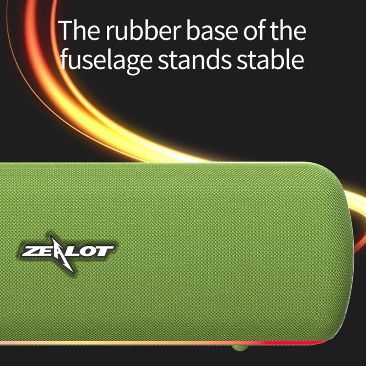 ZEALOT S55 Portable Stereo Bluetooth Speaker with Built-in Mic, Support Hands-Free Call & TF Card & AUX (Green) - free shipping - PMC Jewellery - Order now!