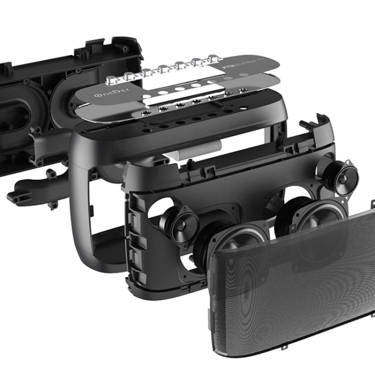 OneDer D1 60W Portable HiFi Bass Wireless Bluetooth Speaker, Support Hands-free / USB / AUX / TF (Grey) - free shipping - PMC Jewellery - Order now!