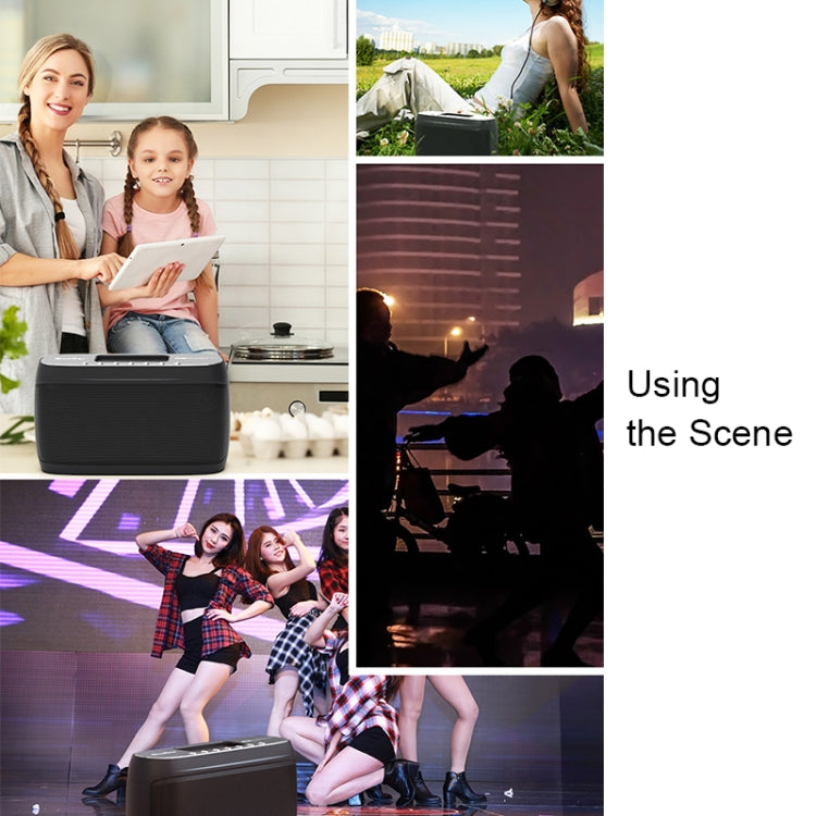 OneDer D1 60W Portable HiFi Bass Wireless Bluetooth Speaker, Support Hands-free / USB / AUX / TF (Grey) - free shipping - PMC Jewellery - Order now!