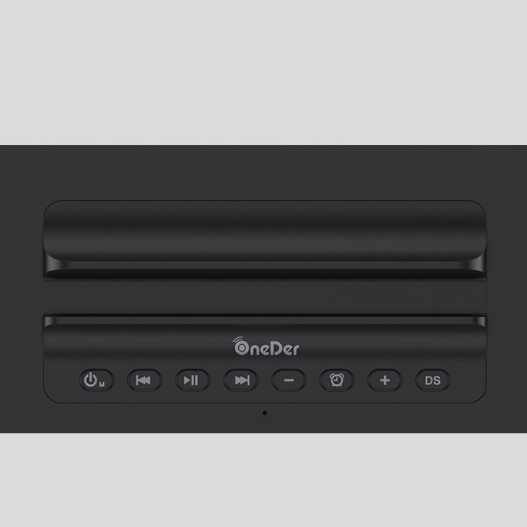 Oneder V06 Smart Sound Box Wireless Bluetooth Speaker, LED Screen Alarm Clock, Support Hands-free & FM & TF Card & AUX & USB Drive (Black) - free shipping - PMC Jewellery - Order now!