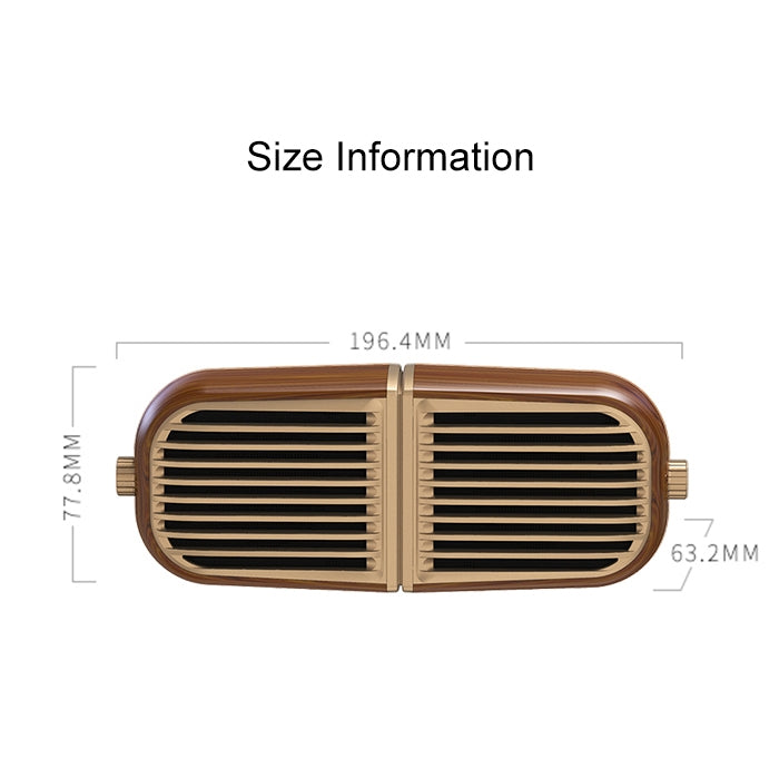 Oneder V8 Magnetic Suction Pair Stereo Sound Box Wireless Bluetooth Speaker with Strap, Support Hands-free & TF Card & AUX & USB Drive(Bronze) - free shipping - PMC Jewellery - Order now!