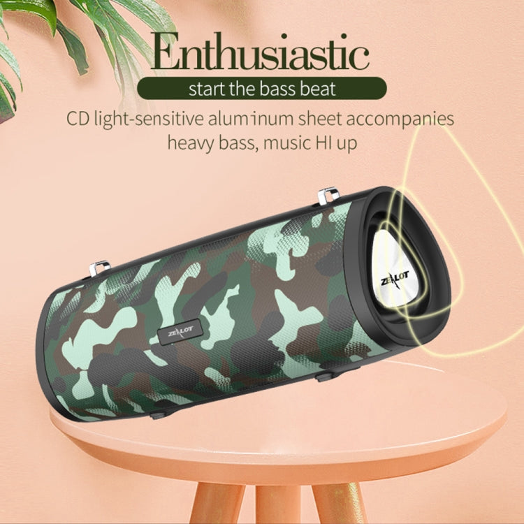ZEALOT S38 Portable Subwoofer Wireless Bluetooth Speaker with Built-in Mic, Support Hands-Free Call & TF Card & AUX (Black) - free shipping - PMC Jewellery - Order now!