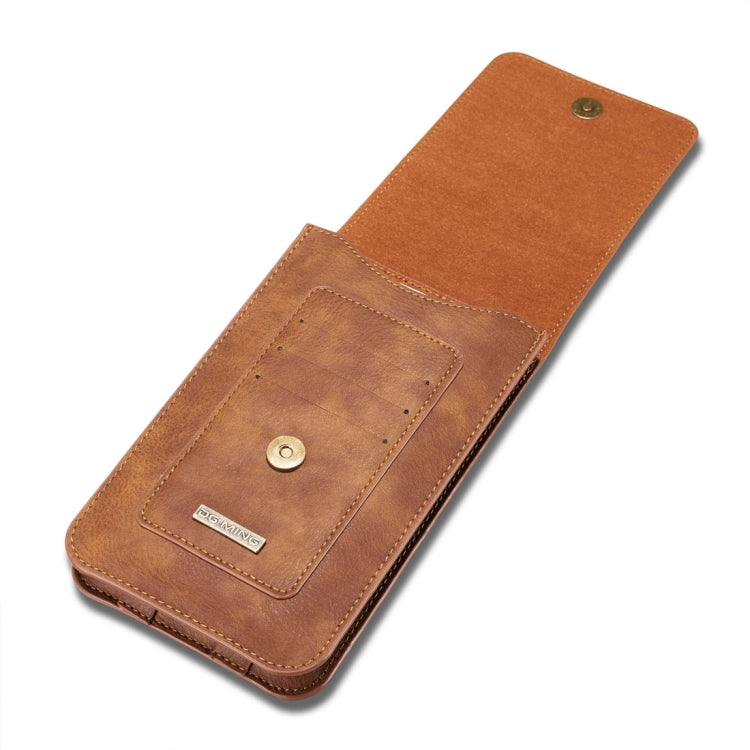 DG.MING Universal Cowskin Leather Protective Case Waist Bag with Card Slots & Hook, For iPhone, Samsung, Sony, Huawei, Meizu, Lenovo, ASUS, Oneplus, Xiaomi, Cubot, Ulefone, Letv, DOOGEE, Vkworld, and other Smartphones Below 5.2 inch(Brown) - More iPhone Cases by DG.MING | Online Shopping South Africa | PMC TechLife | Buy Now Pay Later Mobicred