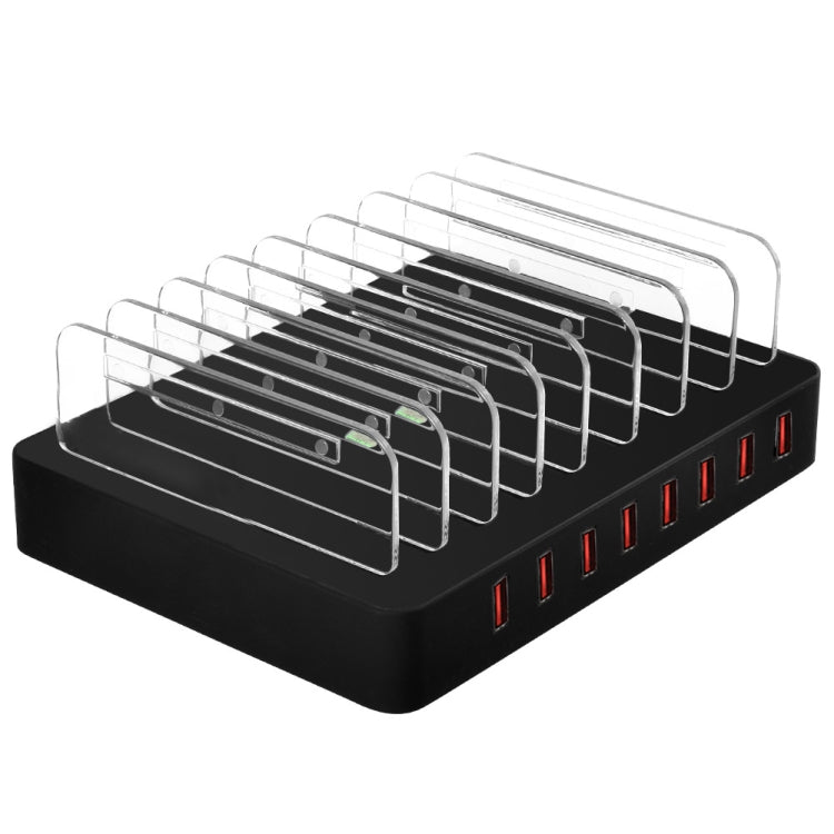 X6 96W 2.4A 8 USB Ports Smart Charger with Detachable Bezel, US Plug(Black) - free shipping - PMC Jewellery - Order now!