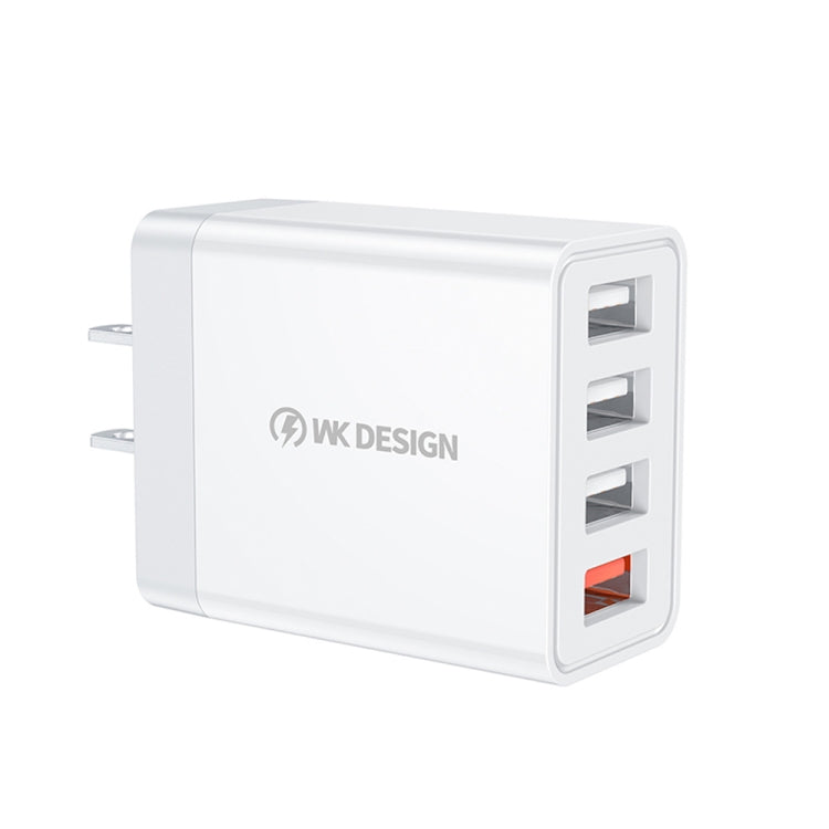 WK WP-U125 Youpin Series 18W QC3.0 4 USB Ports Fast Travel Charger, CN Plug / US Plug - USB Charger by WK | Online Shopping South Africa | PMC TechLife | Buy Now Pay Later Mobicred