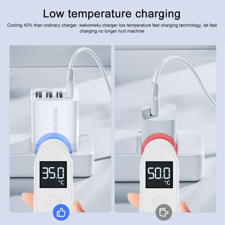 WK WP-U125 Youpin Series 18W QC3.0 4 USB Ports Fast Travel Charger, CN Plug / US Plug - USB Charger by WK | Online Shopping South Africa | PMC TechLife | Buy Now Pay Later Mobicred
