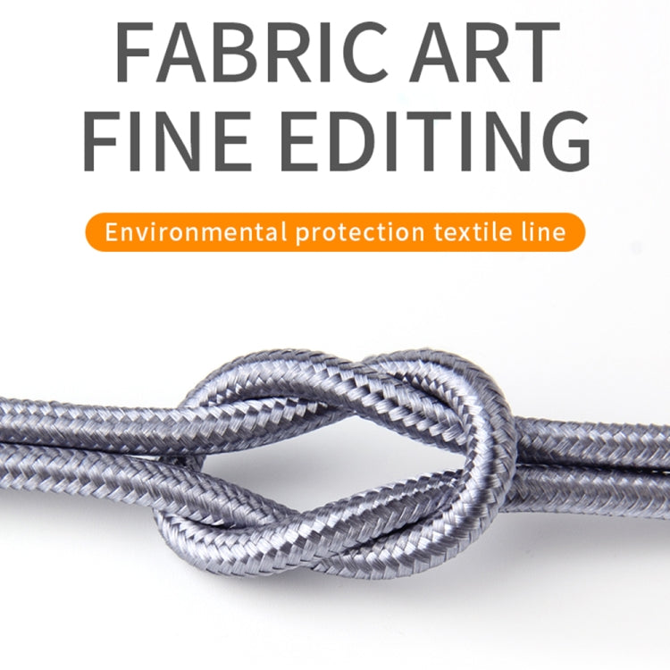 IVON CA89 2.1A USB to 8 Pin Braid Fast Charge Data Cable, Cable Length: 1m(Grey) - free shipping - PMC Jewellery - Order now!