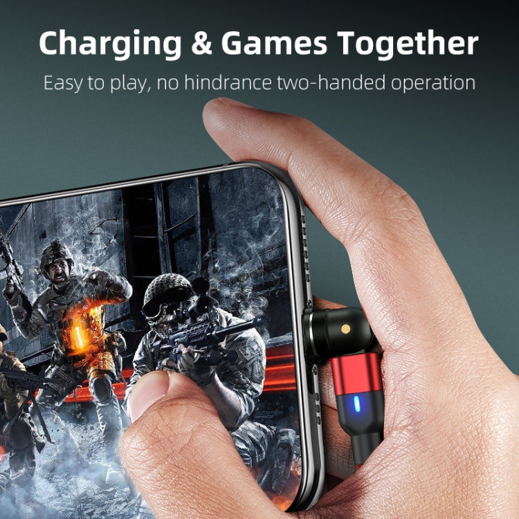 2m 3A Output 3 in 1 USB to 8 Pin + USB-C / Type-C + Micro USB 540 Degree Rotating Magnetic Data Sync Charging Cable(Black) - free shipping - PMC Jewellery - Order now!