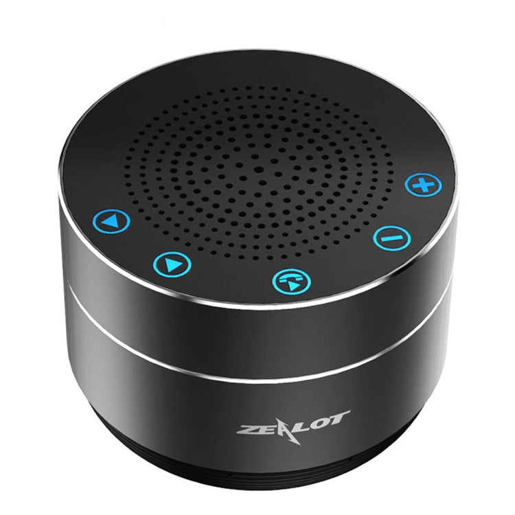 ZEALOT S19 3D Surround Bass Stereo Touch Control Bluetooth V4.2+EDR Speaker, Support AUX, TF Card, For iPhone, Samsung, Huawei, Xiaomi, HTC and Other Smartphones, Bluetooth Distance: about 10m (Black) - free shipping - PMC Jewellery - Order now!