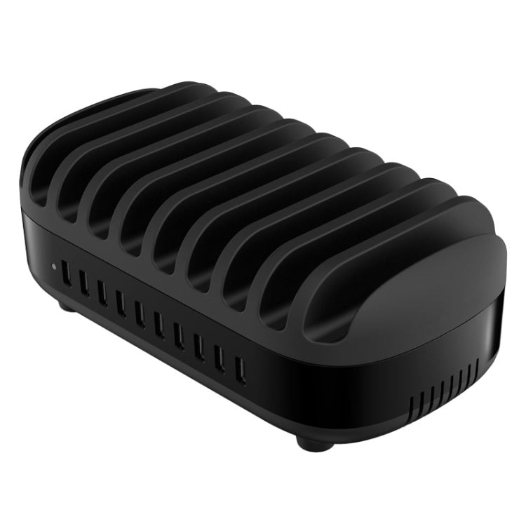 ORICO DUK-10P 120W 10 USB Ports Smart Charging Station with Phone & Tablet Stand, EU Plug(Black) - free shipping - PMC Jewellery - Order now!
