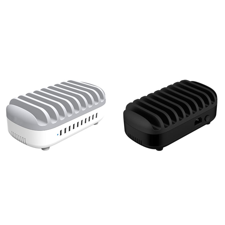 ORICO DUK-10P 120W 10 USB Ports Smart Charging Station with Phone & Tablet Stand, EU Plug(Black) - free shipping - PMC Jewellery - Order now!