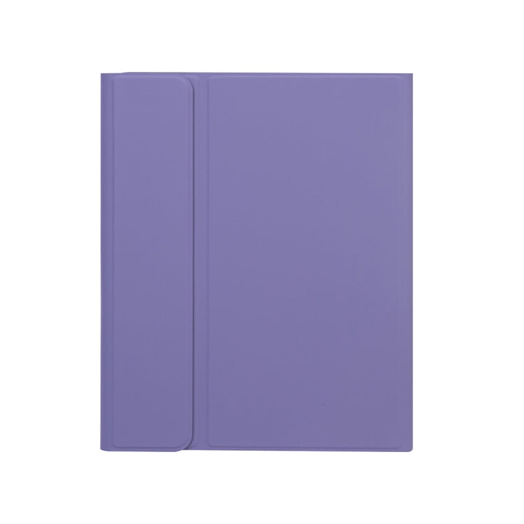 X-11B Skin Plain Texture Detachable Bluetooth Keyboard Tablet Case for iPad Pro 11 inch 2020 / 2018, with Pen Slot (Light Purple) - For iPad Pro by PMC TechLife | Online Shopping South Africa | PMC TechLife