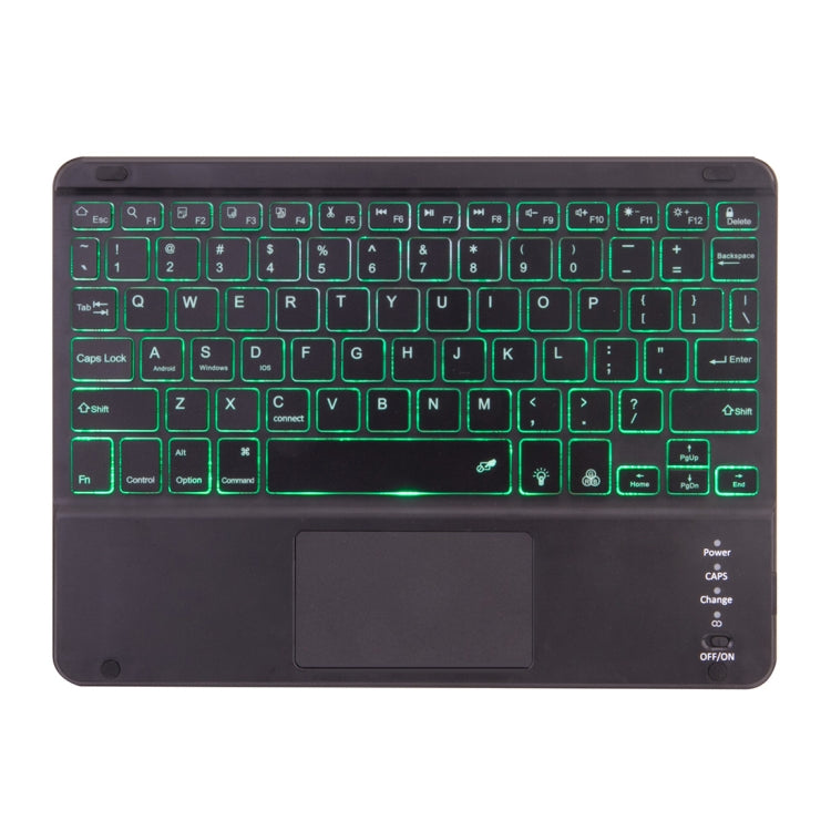 X-11BCS Skin Plain Texture Detachable Bluetooth Keyboard Tablet Case for iPad Pro 11 inch 2020 / 2018, with Touchpad & Pen Slot & Backlight (Black) - For iPad Pro by PMC TechLife | Online Shopping South Africa | PMC TechLife