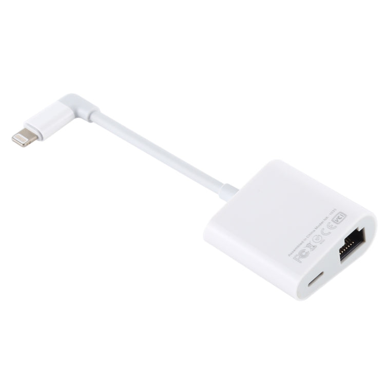 NK-1035 Ethernet Port + 8 Pin Female to 8 Pin Elbow Male Function Adapter(White) - free shipping - PMC Jewellery - Order now!