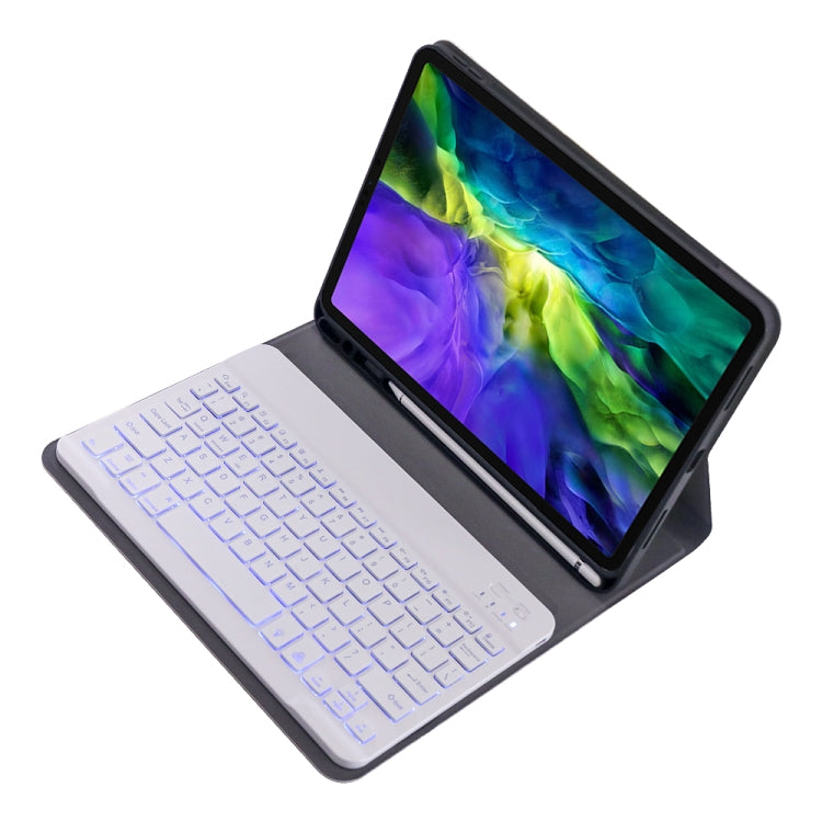 A11BS Ultra-thin ABS Detachable Bluetooth Keyboard Tablet Case with Backlight & Pen Slot & Holder for iPad Pro 11 2022 / 2021 / Air 5 / Air 4 (Rose Gold) - For iPad Pro by PMC TechLife | Online Shopping South Africa | PMC TechLife | Buy Now Pay Later Mobicred