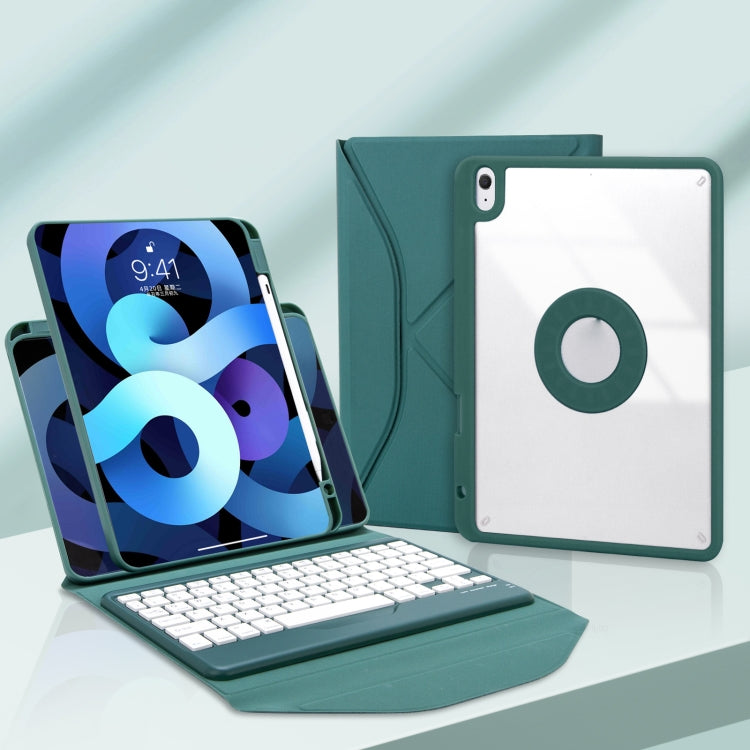 Z11B Pen Slot Bluetooth Keyboard Leather Tablet Case For iPad Pro 11 2021/2020/2018 (Green) - For iPad Pro by PMC TechLife | Online Shopping South Africa | PMC TechLife