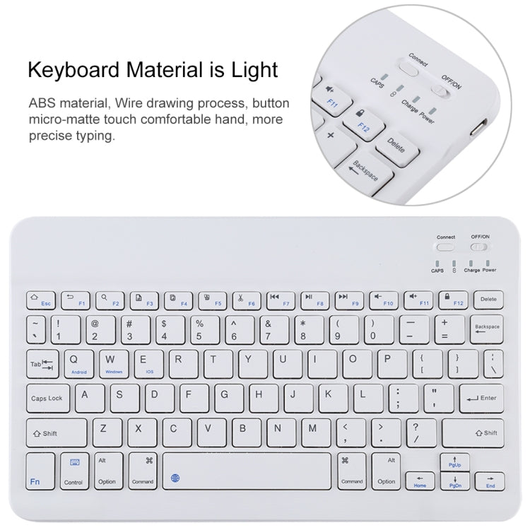 TG11B Detachable Bluetooth White Keyboard + Microfiber Leather Tablet Case for iPad Pro 11 inch (2020), with Pen Slot & Holder (Orange) - For iPad Pro by PMC TechLife | Online Shopping South Africa | PMC TechLife