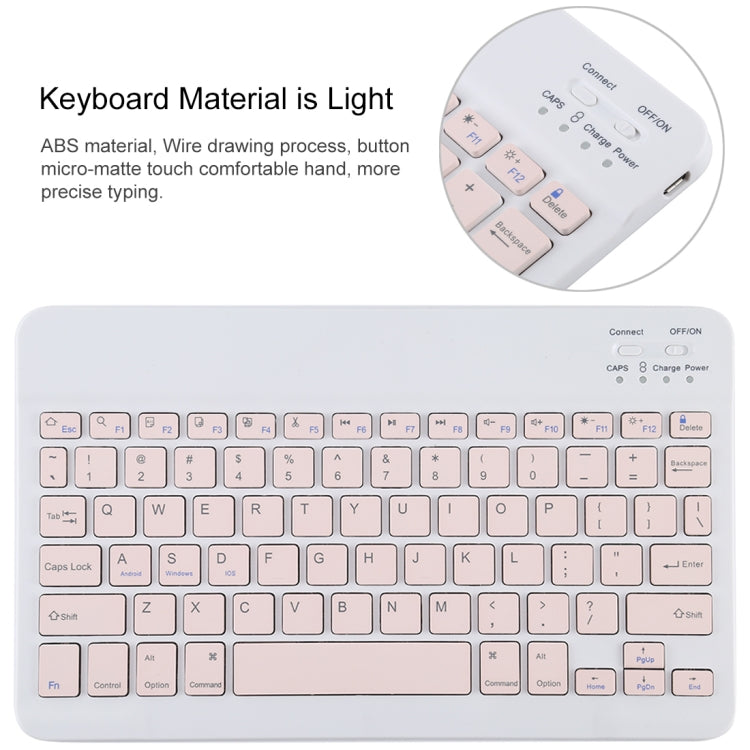 TG11B Detachable Bluetooth Pink Keyboard + Microfiber Leather Tablet Case for iPad Pro 11 inch (2020), with Pen Slot & Holder (Pink) - For iPad Pro by PMC TechLife | Online Shopping South Africa | PMC TechLife