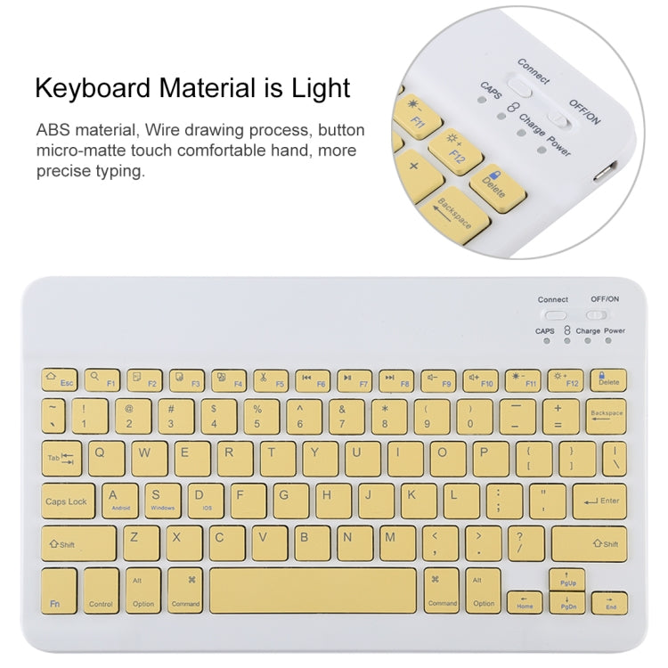TG11B Detachable Bluetooth Yellow Keyboard + Microfiber Leather Tablet Case for iPad Pro 11 inch (2020), with Pen Slot & Holder (Orange) - For iPad Pro by PMC TechLife | Online Shopping South Africa | PMC TechLife | Buy Now Pay Later Mobicred