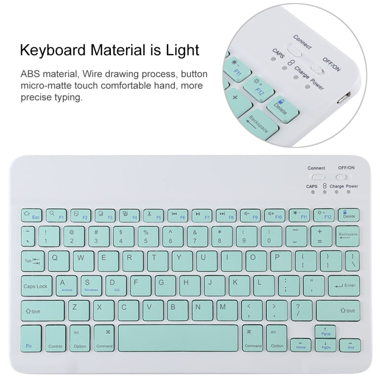 TG11B Detachable Bluetooth Green Keyboard + Microfiber Leather Tablet Case for iPad Pro 11 inch (2020), with Pen Slot & Holder (Dark Green) - For iPad Pro by PMC TechLife | Online Shopping South Africa | PMC TechLife