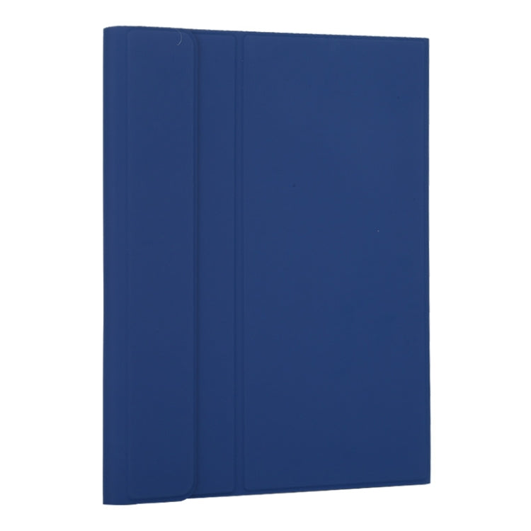 T129 Detachable Bluetooth White Keyboard Microfiber Leather Tablet Case for iPad Pro 12.9 inch (2020), with Holder (Blue) - For iPad Pro by PMC Jewellery | Online Shopping South Africa | PMC Jewellery | Buy Now Pay Later Mobicred