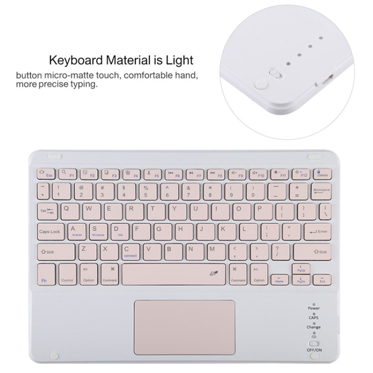 TG11BC Detachable Bluetooth Pink Keyboard Microfiber Leather Tablet Case for iPad Pro 11 inch (2020), with Touchpad & Pen Slot & Holder (Orange) - For iPad Pro by PMC TechLife | Online Shopping South Africa | PMC TechLife