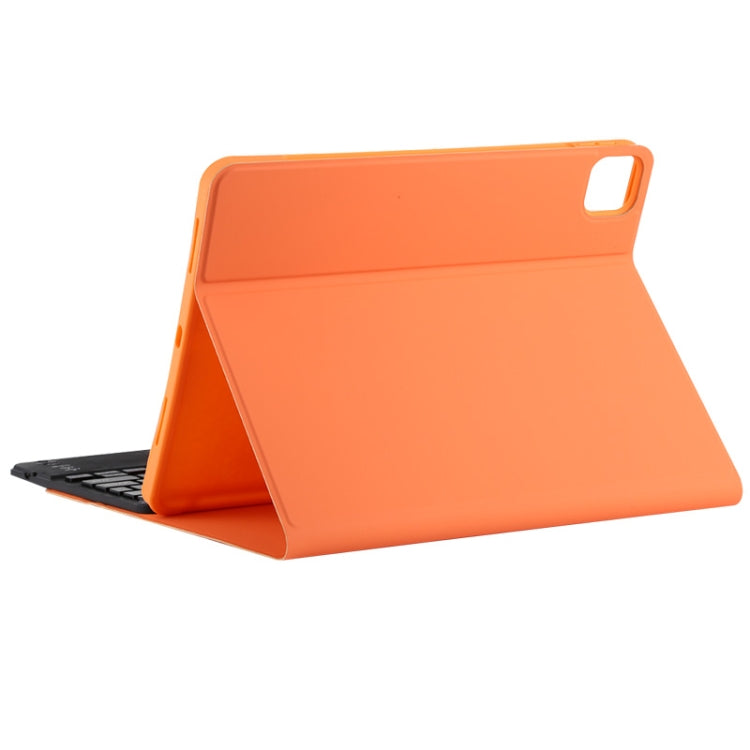 TG11BC Detachable Bluetooth Black Keyboard Microfiber Leather Tablet Case for iPad Pro 11 inch (2020), with Touchpad & Pen Slot & Holder (Orange) - free shipping - PMC TechLife - Order now!
