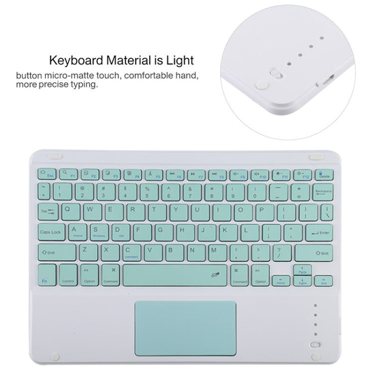 TG11BC Detachable Bluetooth Green Keyboard Microfiber Leather Tablet Case for iPad Pro 11 inch (2020), with Touchpad & Pen Slot & Holder (Orange) - For iPad Pro by PMC TechLife | Online Shopping South Africa | PMC TechLife