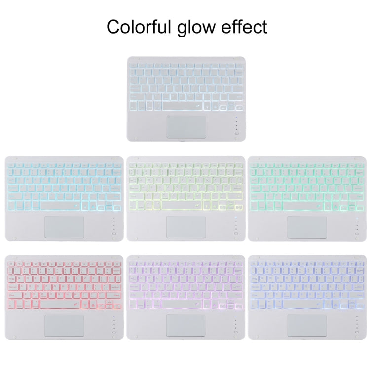 TG11BCS Detachable Bluetooth White Keyboard Microfiber Leather Tablet Case for iPad Pro 11 inch (2020), with Backlight & Touchpad & Pen Slot & Holder (Orange) - For iPad Pro by PMC TechLife | Online Shopping South Africa | PMC TechLife | Buy Now Pay Later Mobicred