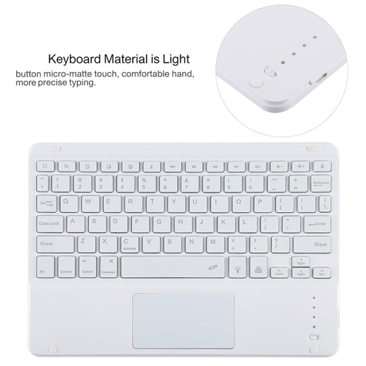 TG11BCS Detachable Bluetooth White Keyboard Microfiber Leather Tablet Case for iPad Pro 11 inch (2020), with Backlight & Touchpad & Pen Slot & Holder (Green) - For iPad Pro by PMC TechLife | Online Shopping South Africa | PMC TechLife