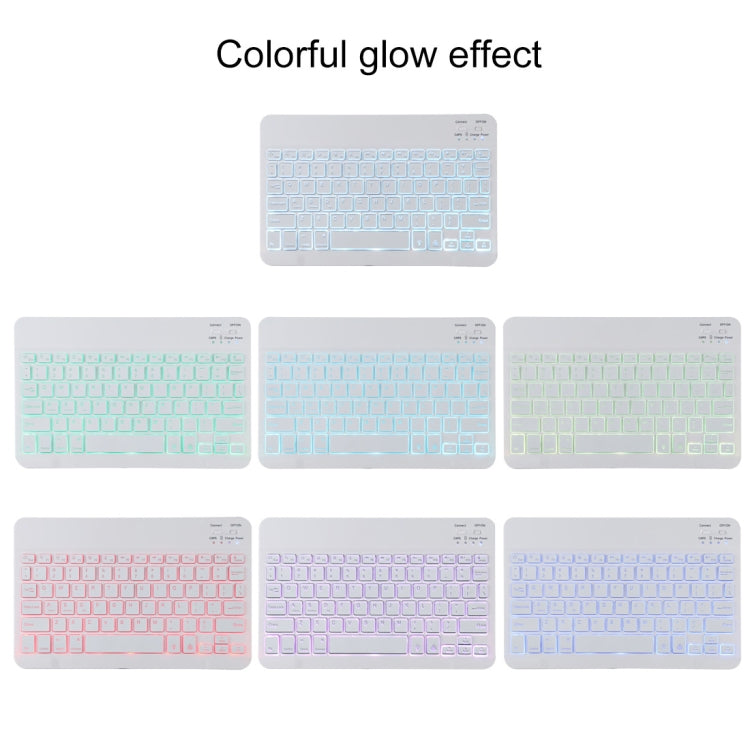 TG11BS Detachable Bluetooth White Keyboard Microfiber Leather Tablet Case for iPad Pro 11 inch (2020), with Backlight & Pen Slot & Holder (Pink) - For iPad Pro by PMC TechLife | Online Shopping South Africa | PMC TechLife