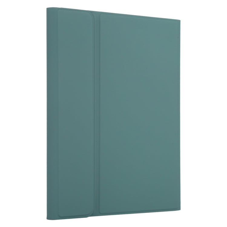 TG109BC Detachable Bluetooth Black Keyboard + Microfiber Leather Tablet Case for iPad Air 2020, with Touch Pad & Pen Slot & Holder (Dark Green) - For iPad Air by PMC TechLife | Online Shopping South Africa | PMC TechLife