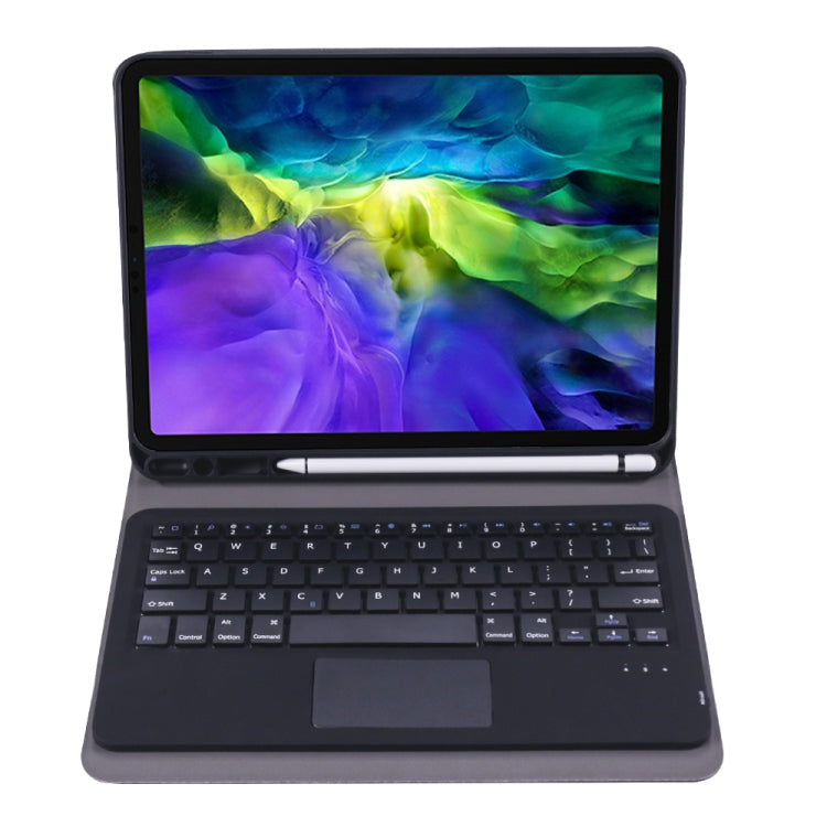 A11B-A 2020 Ultra-thin ABS Detachable Bluetooth Keyboard Tablet Case for iPad Pro 11 2022 / 2021 / Air4 / Air5, with Touchpad & Pen Slot & Holder (Black) - For iPad Pro by PMC Jewellery | Online Shopping South Africa | PMC Jewellery | Buy Now Pay Later Mobicred