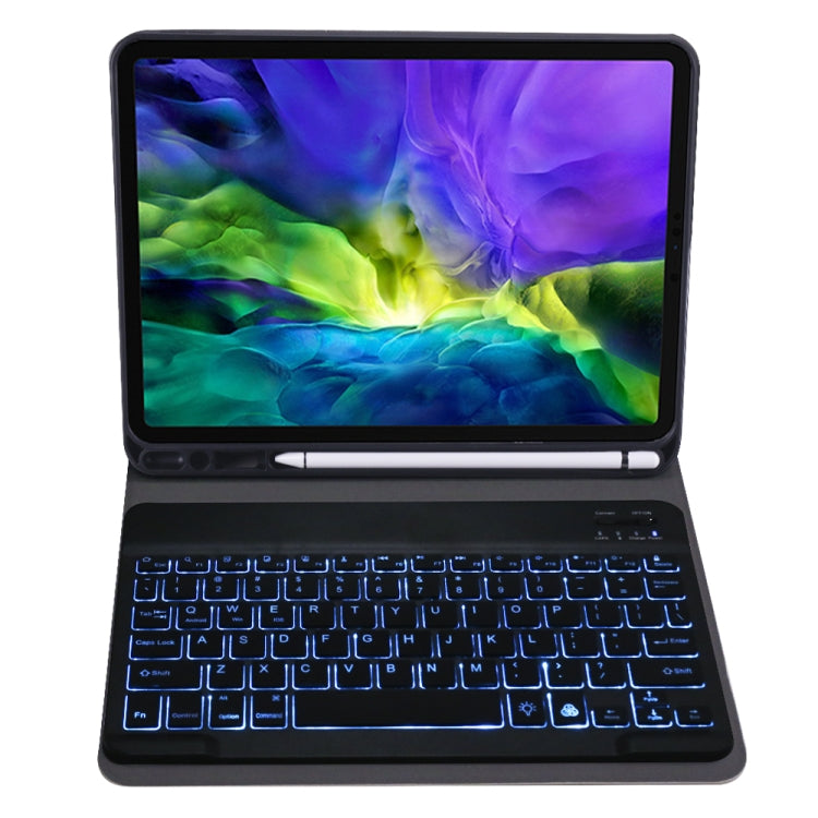 A11BS 2020 Ultra-thin ABS Detachable Bluetooth Keyboard Tablet Case for iPad Pro 11 2022 / 2021 / Air4 / Air5, with Backlight & Pen Slot & Holder (Black) - For iPad Pro by PMC Jewellery | Online Shopping South Africa | PMC Jewellery | Buy Now Pay Later Mobicred