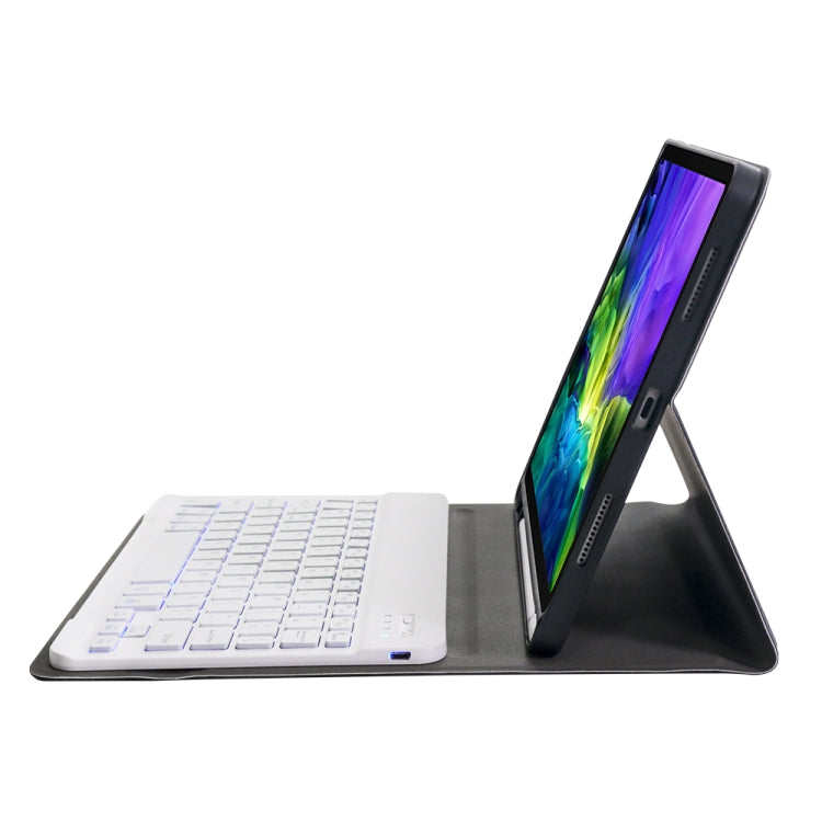 A11BS 2020 Ultra-thin ABS Detachable Bluetooth Keyboard Tablet Case for iPad Pro 11 inch (2020), with Backlight & Pen Slot & Holder (Rose Gold) - For iPad Pro by PMC TechLife | Online Shopping South Africa | PMC TechLife