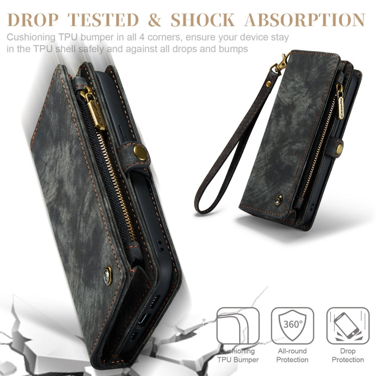 For iPhone XS Max CaseMe Detachable Multifunctional Horizontal Flip Leather Case with Card Slot & Holder & Zipper Wallet & Photo Frame (Black) - More iPhone Cases by CaseMe | Online Shopping South Africa | PMC Jewellery | Buy Now Pay Later Mobicred