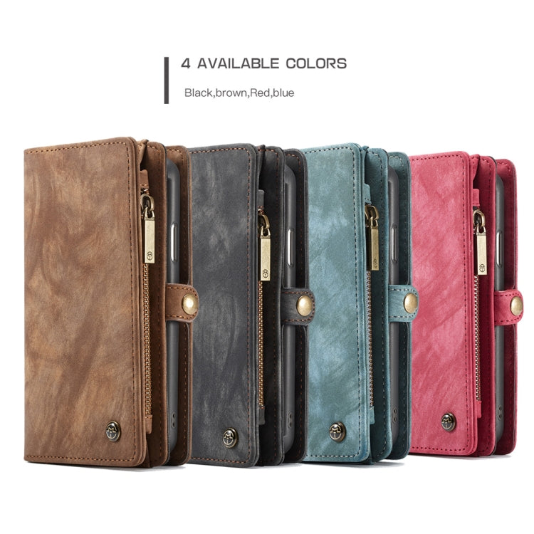 For iPhone XS Max CaseMe Detachable Multifunctional Horizontal Flip Leather Case with Card Slot & Holder & Zipper Wallet & Photo Frame (Brown) - More iPhone Cases by CaseMe | Online Shopping South Africa | PMC Jewellery | Buy Now Pay Later Mobicred