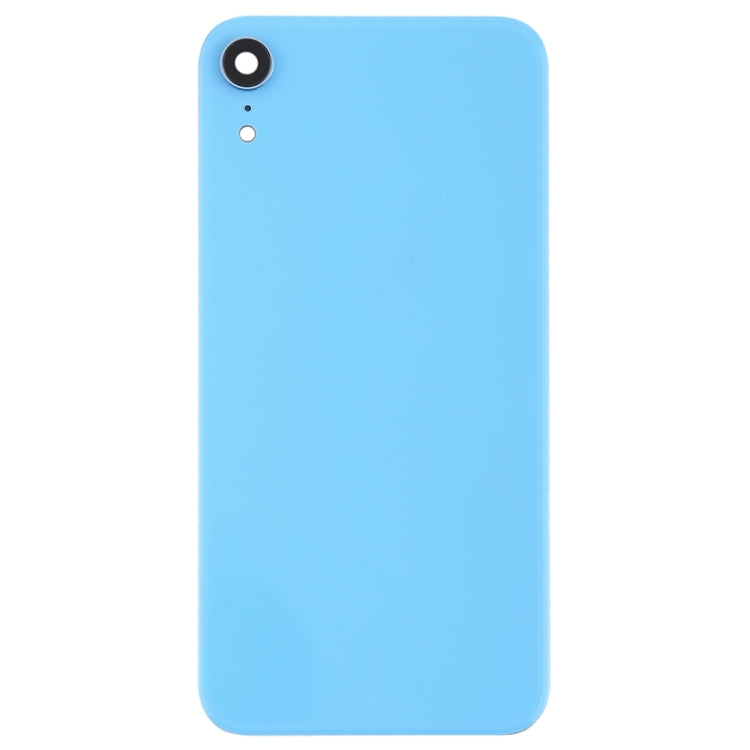 Battery Back Cover with Back Camera Bezel & Lens & Adhesive  for iPhone XR(Blue) - Back Cover by PMc TechLife | Online Shopping South Africa | PMc TechLife | Buy Now Pay Later Mobicred