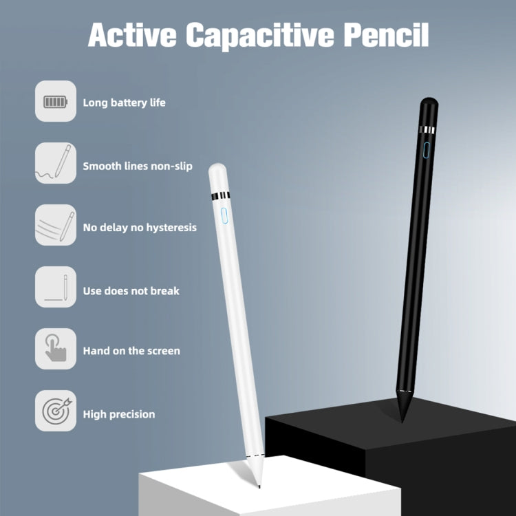Active Capacitive Stylus for iPod touch / iPad mini & Air & Pro / iPhone(Silver) - Stylus Pen by PMC Jewellery | Online Shopping South Africa | PMC Jewellery | Buy Now Pay Later Mobicred
