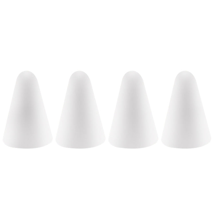 4 PCS Non-slip Mute Wear-resistant Nib Cover for Apple Pencil 1 / 2(White) - Pencil Accessories by PMC Jewellery | Online Shopping South Africa | PMC Jewellery | Buy Now Pay Later Mobicred