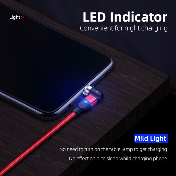 1m 2A Output USB to 8 Pin Nylon Braided Rotate Magnetic Charging Cable(Black) - free shipping - PMC Jewellery - Order now!